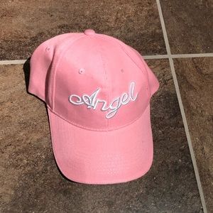 pink angel hat